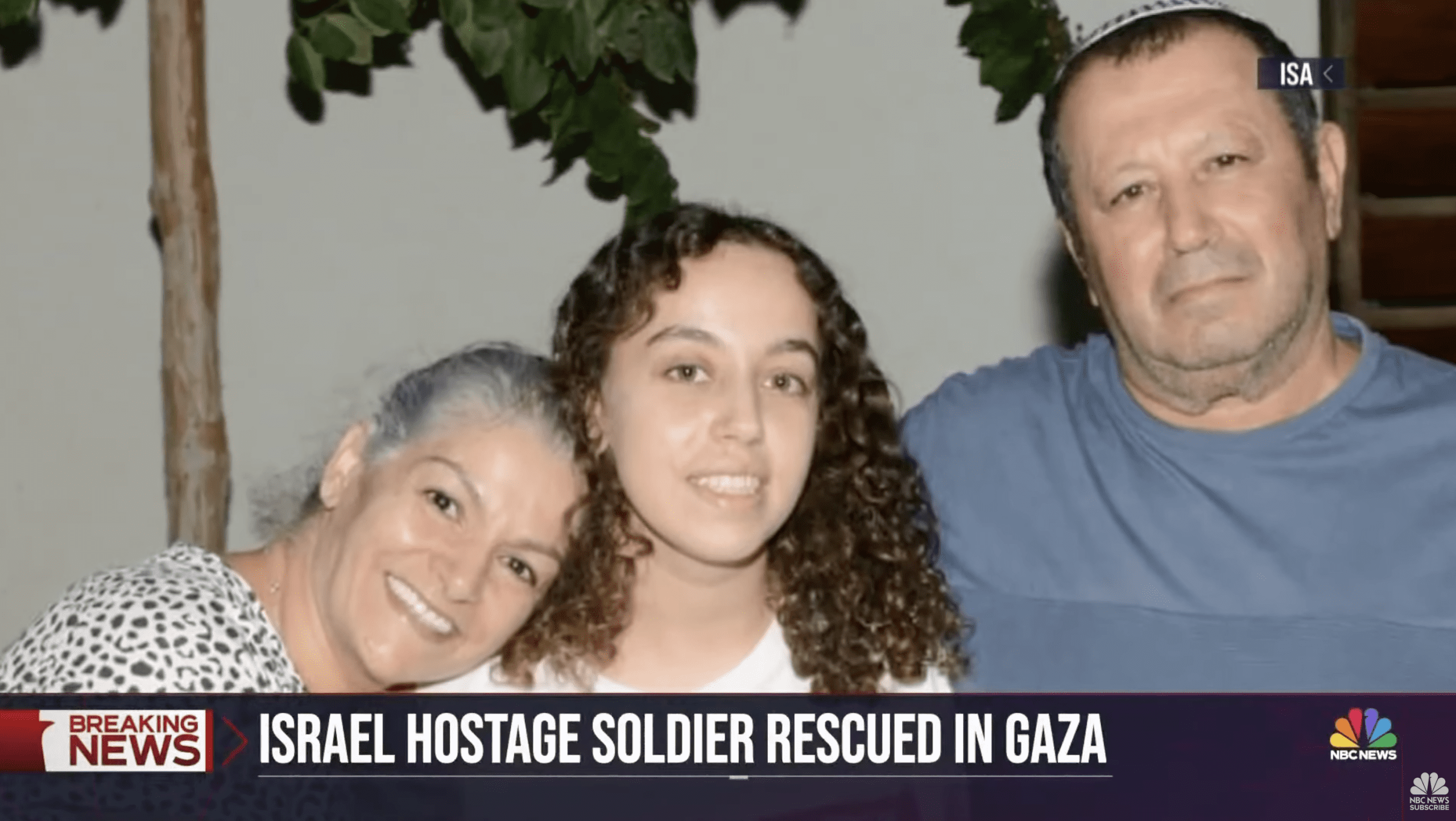 hostage freed by Israeli troops